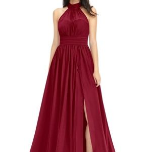 Azazie Iman Burgundy Bridesmaid Dress
